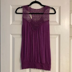 BluHeaven Lace Crochet Tank